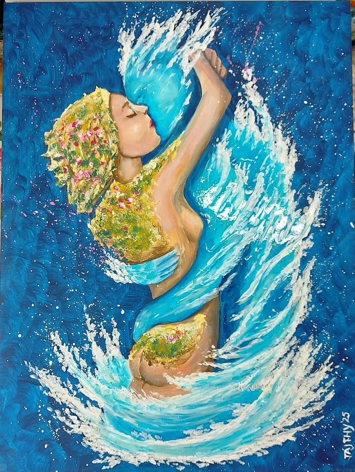 Kreatív Kávé szegedi akrilfestés: Elemi ölelés